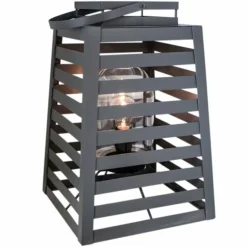 Lampadaire By Rydens Yankton Gris, 1 lumière