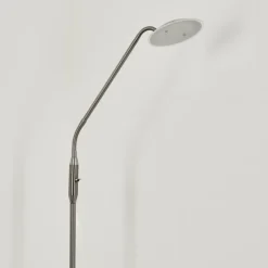 hofstein Lampadaires Et Lampes Sur Pied|Lampadaire Chirep LED Nickel mat, 1 lumière