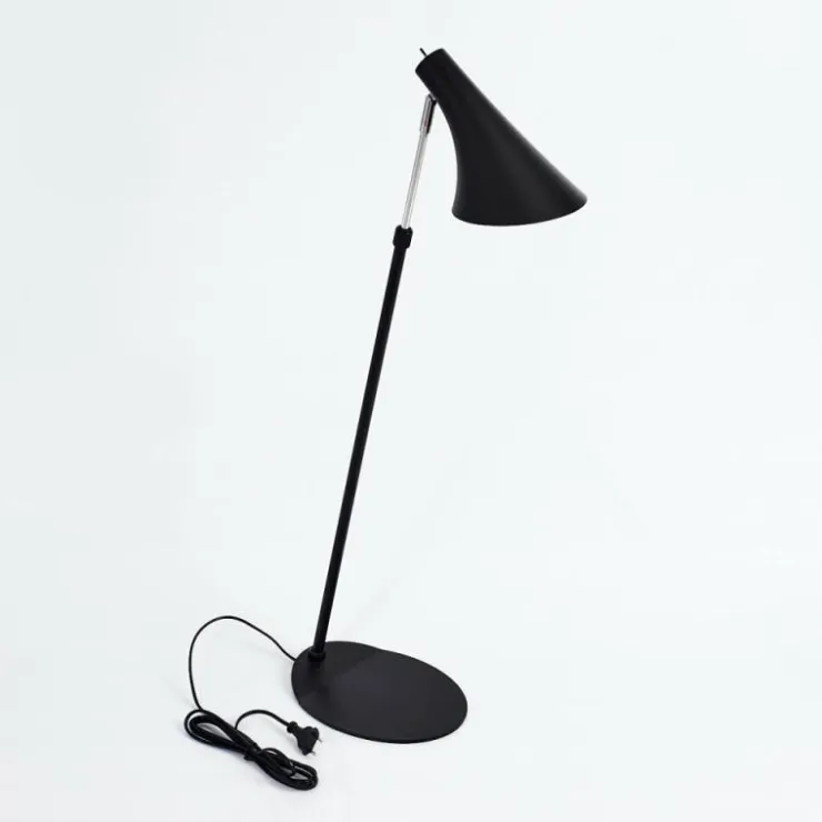hofstein Lampadaires Et Lampes Sur Pied|Lampadaire Corralcay Chrome, Noir, 1 lumière