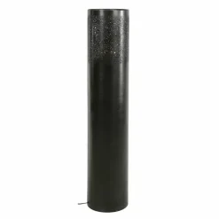 hofstein Lampadaires Et Lampes Sur Pied|Lampadaire Cylinder Nickel mat, Noir, 1 lumière