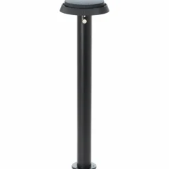 Lampadaire d'extérieur Brilliant Alvero LED Noir, 1 lumière, Détecteur de mouvement