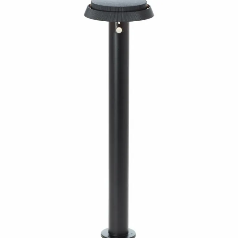 Lampadaire d'extérieur Brilliant Alvero LED Noir, 1 lumière, Détecteur de mouvement
