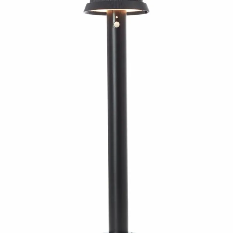 Lampadaire d'extérieur Brilliant Alvero LED Noir, 1 lumière, Détecteur de mouvement