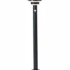 Lampadaire d'extérieur Brilliant Garvina LED Noir, 1 lumière, Détecteur de mouvement