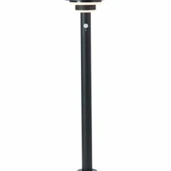 Lampadaire d'extérieur Brilliant Garvina LED Noir, 1 lumière, Détecteur de mouvement