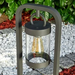 Lampadaire d'extérieur Fulham Anthracite, 1 lumière
