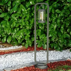 Lampadaire d'extérieur Fulham Anthracite, 1 lumière
