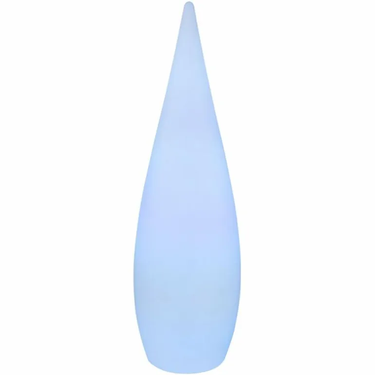 Lampadaire d'extérieur Globo VASCON LED Blanc, 1 lumière, Télécommandes, Changeur de couleurs