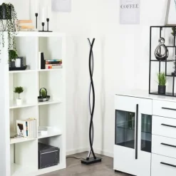 hofstein Lampadaires Et Lampes Sur Pied|Lampadaire Eaglesham LED Noir, 1 lumière