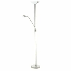 Luminaires Eglo Éclairage Led|Lampadaire Eglo BAYA LED Nickel mat, 3 lumières