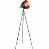 Luminaires Eglo Lampadaires Et Lampes Sur Pied|Lampadaire Eglo CHESTER Cuivre, Noir, 1 lumière