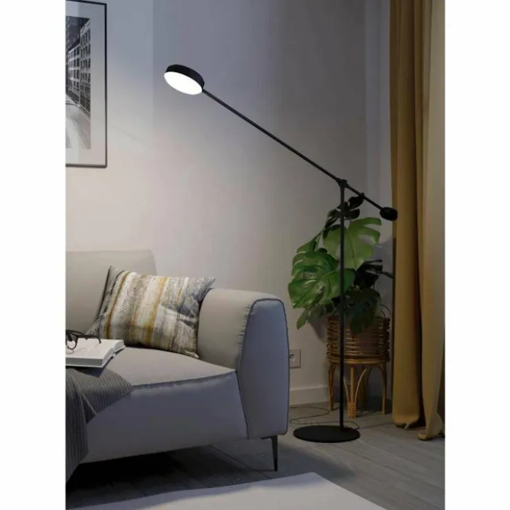 Luminaires Eglo Éclairage Led|Lampadaire Eglo CLAVELLINA LED Noir, 1 lumière