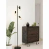 Luminaires Eglo Lampadaires Et Lampes Sur Pied|Lampadaire Eglo LURONE Laiton, Noir, 3 lumières