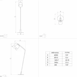 Luminaires Eglo Lampadaires Et Lampes Sur Pied|Lampadaire Eglo ONEDA Noir, Blanc, 1 lumière
