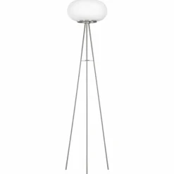 Lampadaire Eglo OPTICA LED Nickel mat, 1 lumière, Changeur de couleurs