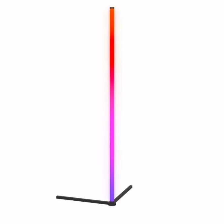 Luminaires Eglo Éclairage Led|Lampadaire Eglo RGBIC LED Noir, 1 lumière, Télécommandes, Changeur de couleurs