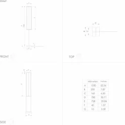 Luminaires Eglo Éclairage Led|Lampadaire Eglo SIBERIA LED Noir, 1 lumière, Télécommandes