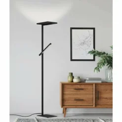 Luminaires Eglo Éclairage Led|Lampadaire Eglo-Leuchten CARBONERAS LED Noir, 2 lumières