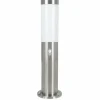Lampadaire extérieur Eglo HELSINKI Acier inoxydable, 1 lumière, Détecteur de mouvement