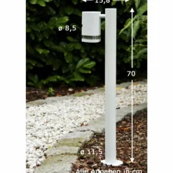 Lampadaire extérieur Konstsmide Modena Blanc, 1 lumière