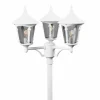 Lampadaire extérieur Konstsmide Virgo Blanc, 3 lumières