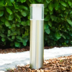 Lampadaire extérieur Leon LED Acier inoxydable, 1 lumière