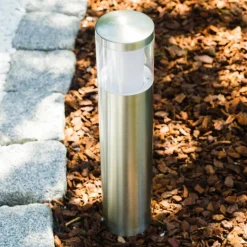 Lampadaire extérieur Leon LED Acier inoxydable, 1 lumière