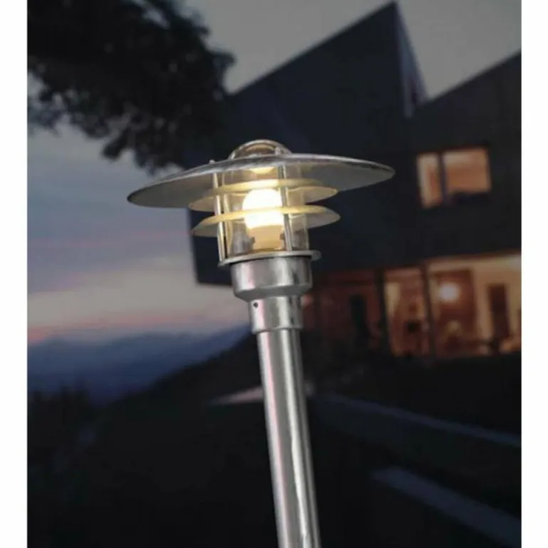 Lampadaire extérieur Nordlux LÃNSTRUP Zingué, 1 lumière