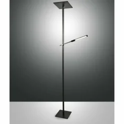Luminaires Fabas Luce Éclairage Led|Lampadaire Fabas Luce Ideal LED Noir, 2 lumières