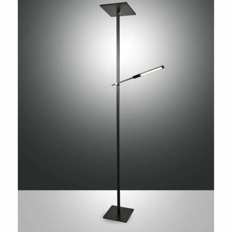 Luminaires Fabas Luce Éclairage Led|Lampadaire Fabas Luce Ideal LED Noir, 2 lumières