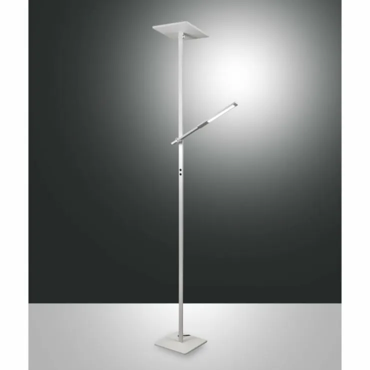 Luminaires Fabas Luce Lampadaires Et Lampes Sur Pied|Lampadaire Fabas Luce Ideal LED Blanc, 2 lumières