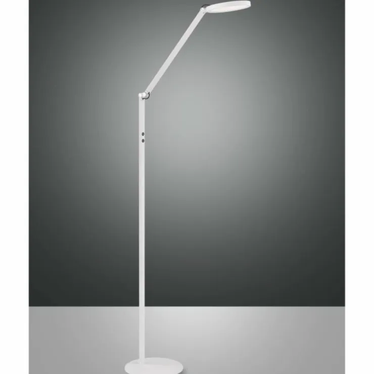 Luminaires Fabas Luce Lampadaires Et Lampes Sur Pied|Lampadaire Fabas Luce Regina LED Blanc, 1 lumière