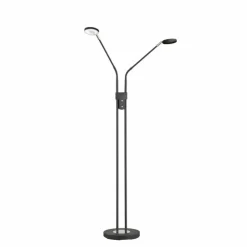 FHL easy Éclairage Led|Lampadaire Luna LED Noir, 2 lumières