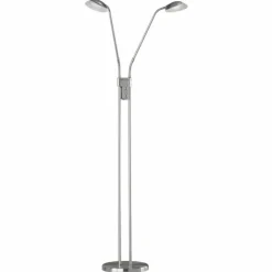 Luminaires Fischer & Honsel Éclairage Led|Lampadaire Fischer & Honsel Pool TW LED Nickel mat, 2 lumières, Détecteur de mouvement