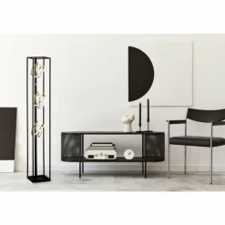Luminaires Fischer & Honsel Éclairage Led|Lampadaire Fischer & Honsel Gisi LED Noir, 3 lumières
