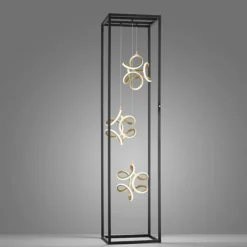 Luminaires Fischer & Honsel Éclairage Led|Lampadaire Fischer & Honsel Gesa LED Noir, 3 lumières