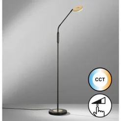 Luminaires Fischer & Honsel Éclairage Led|Lampadaire Fischer & Honsel Dent LED Noir, 1 lumière