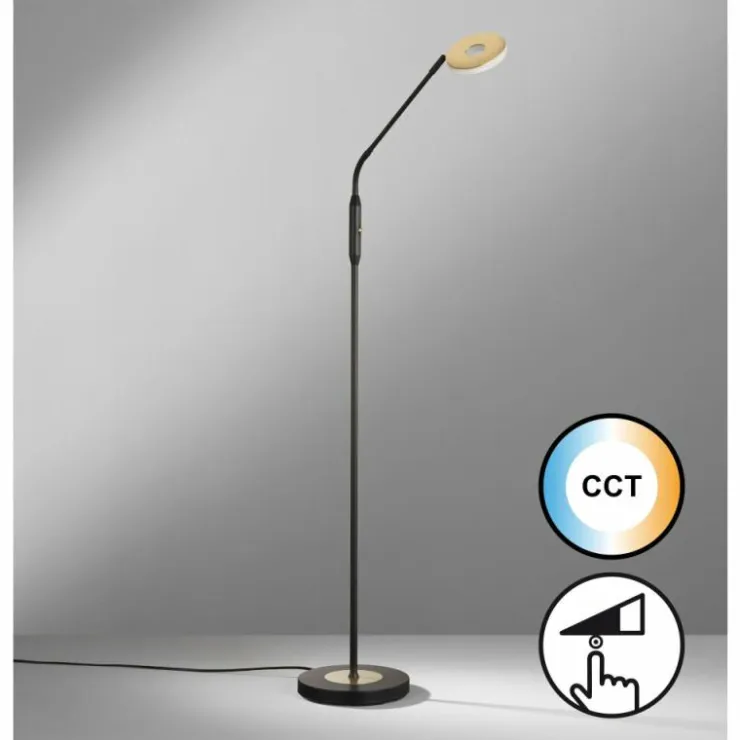 Luminaires Fischer & Honsel Éclairage Led|Lampadaire Fischer & Honsel Dent LED Noir, 1 lumière