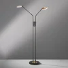 Luminaires Fischer & Honsel Lampadaires Et Lampes Sur Pied|Lampadaire Fischer & Honsel Dent LED Noir, 2 lumières