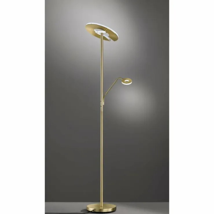Luminaires Fischer & Honsel Lampadaires Et Lampes Sur Pied|Lampadaire Fischer-Honsel Dent LED Laiton, 1 lumière