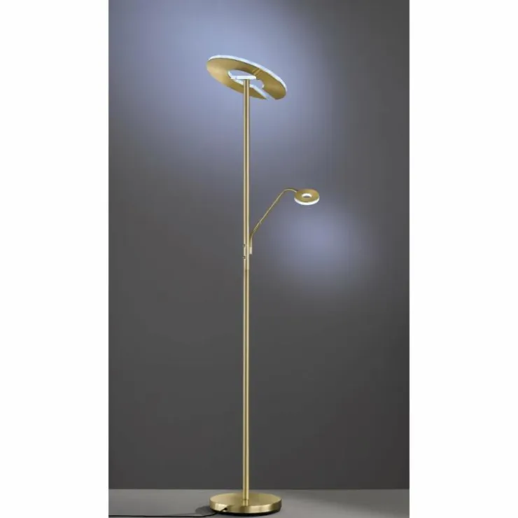 Luminaires Fischer & Honsel Lampadaires Et Lampes Sur Pied|Lampadaire Fischer-Honsel Dent LED Laiton, 1 lumière