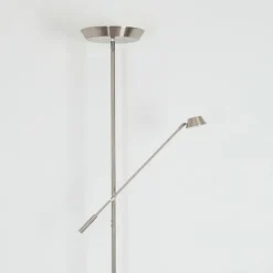 Luminaires Reality Éclairage Led|Lampadaire Florida LED Nickel mat, 2 lumières