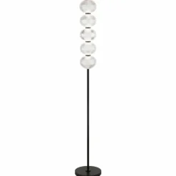 Luminaires Globo Lighting Lampadaires Et Lampes Sur Pied|Lampadaire Globo AIDA LED Noir, 5 lumières