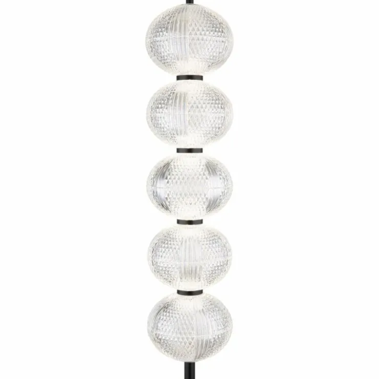 Luminaires Globo Lighting Lampadaires Et Lampes Sur Pied|Lampadaire Globo AIDA LED Noir, 5 lumières