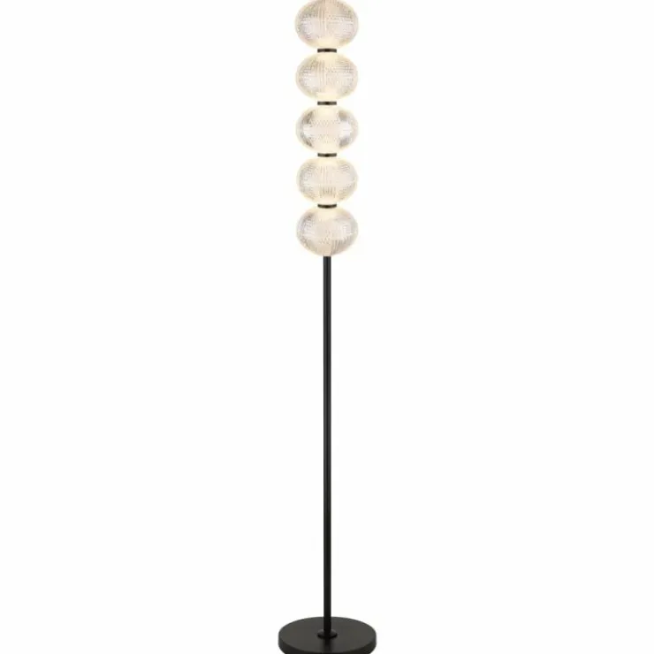 Luminaires Globo Lighting Lampadaires Et Lampes Sur Pied|Lampadaire Globo AIDA LED Noir, 5 lumières