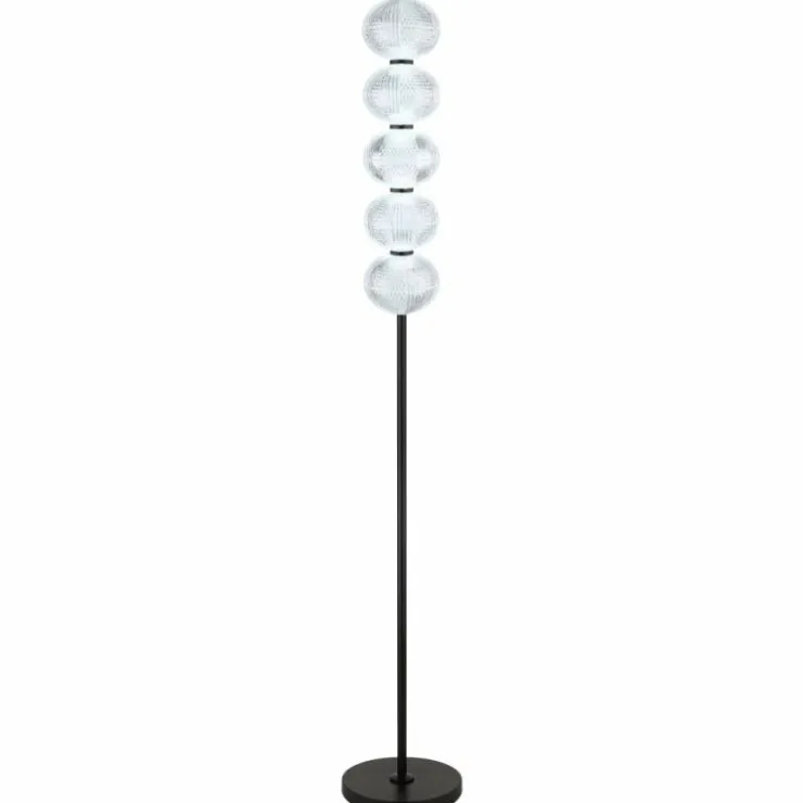 Luminaires Globo Lighting Lampadaires Et Lampes Sur Pied|Lampadaire Globo AIDA LED Noir, 5 lumières