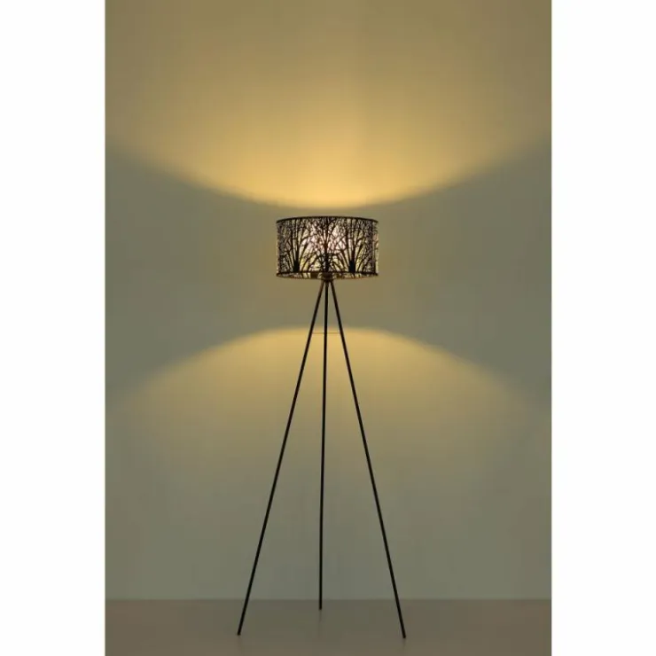 Luminaires Globo Lighting Lampadaires Et Lampes Sur Pied|Lampadaire Globo BARZI Noir, 1 lumière