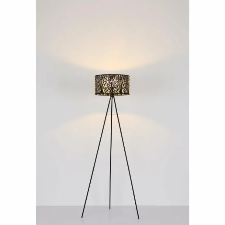 Luminaires Globo Lighting Lampadaires Et Lampes Sur Pied|Lampadaire Globo BARZI Noir, 1 lumière