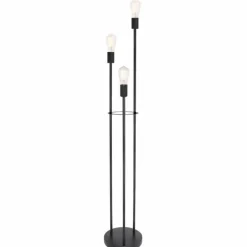 Luminaires Globo Lighting Lampadaires Et Lampes Sur Pied|Lampadaire Globo DECADI Noir, 3 lumières