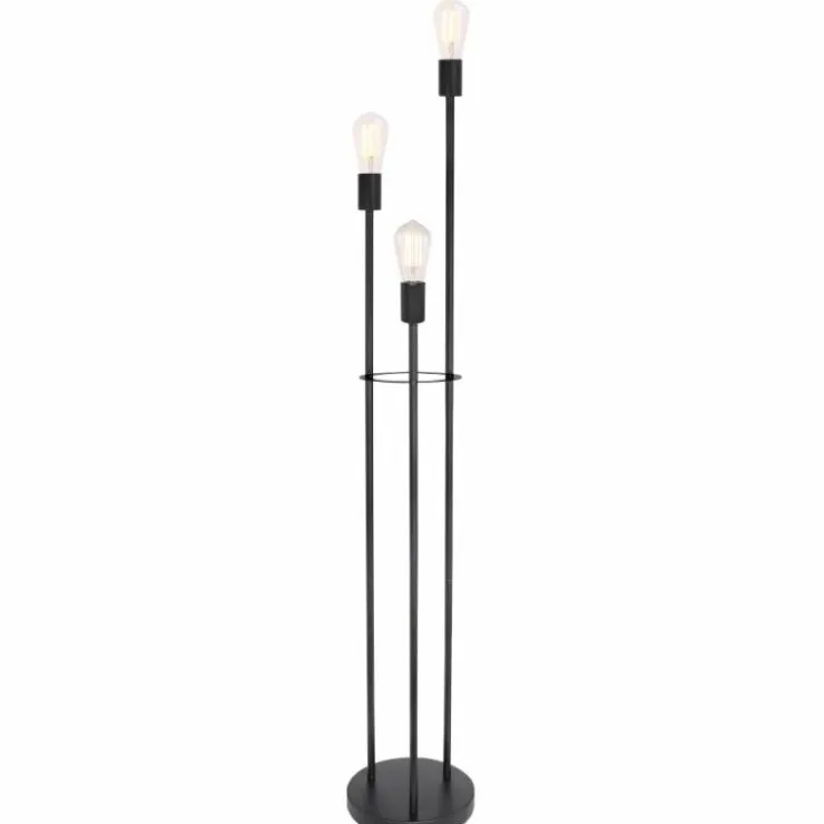 Luminaires Globo Lighting Lampadaires Et Lampes Sur Pied|Lampadaire Globo DECADI Noir, 3 lumières